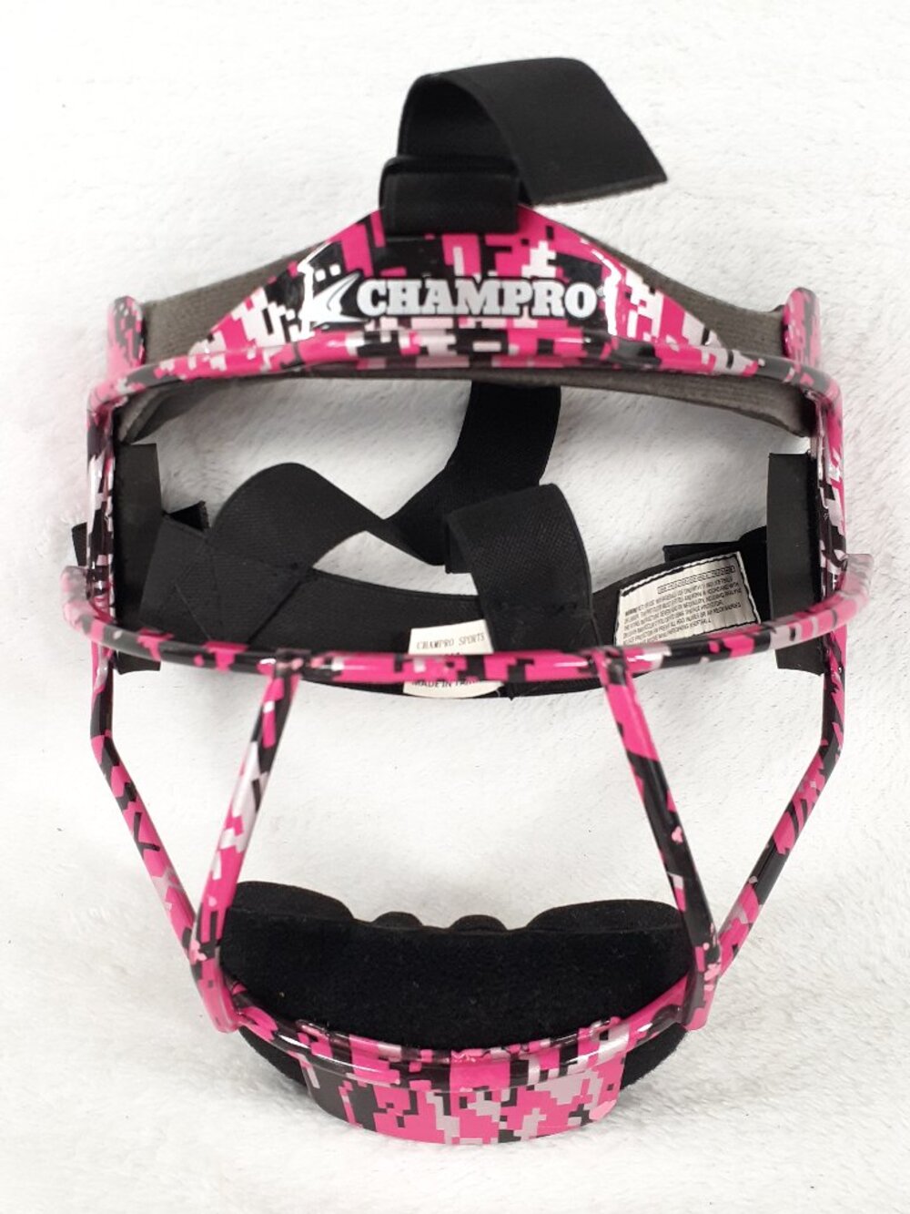 Champro The Grill Youth Softball Fielder's Pink Camo Mask M#CM01Y